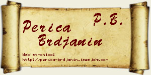 Perica Brđanin vizit kartica